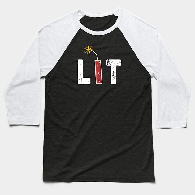 Lit Baseball T-Shirt by TipsyCurator